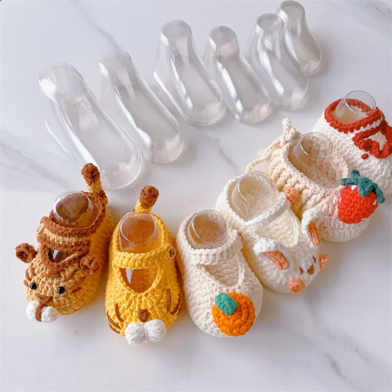 10-50 Pcs 8cm 9cm 10cm 12cm Baby Shoe Shaping Molds PVC Transparent Plastic Shoe Trees Reusable & Non-Deforming