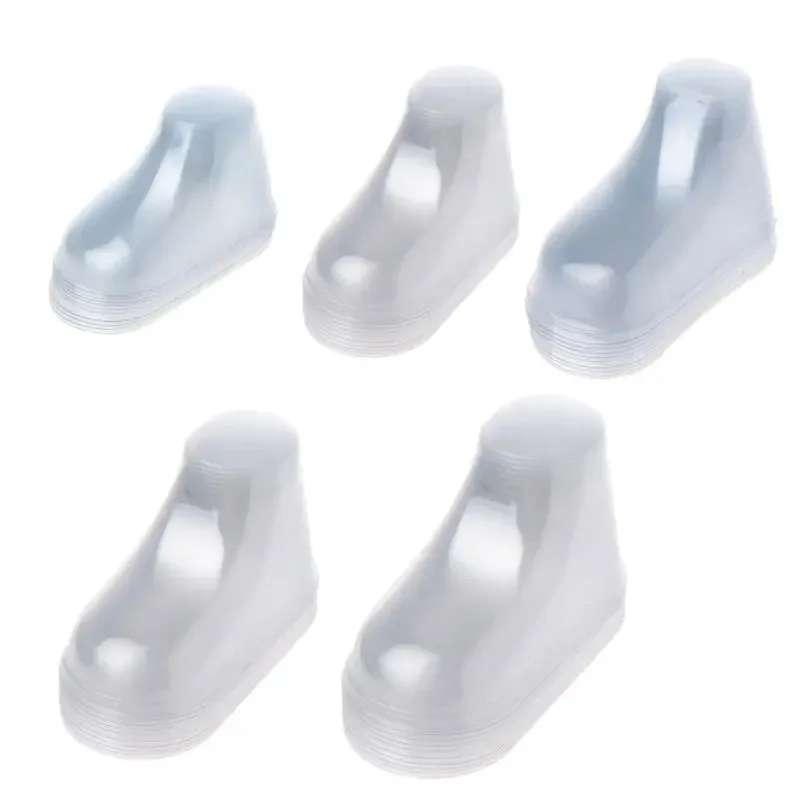 10-50 Pcs 8cm 9cm 10cm 12cm Baby Shoe Shaping Molds PVC Transparent Plastic Shoe Trees Reusable & Non-Deforming