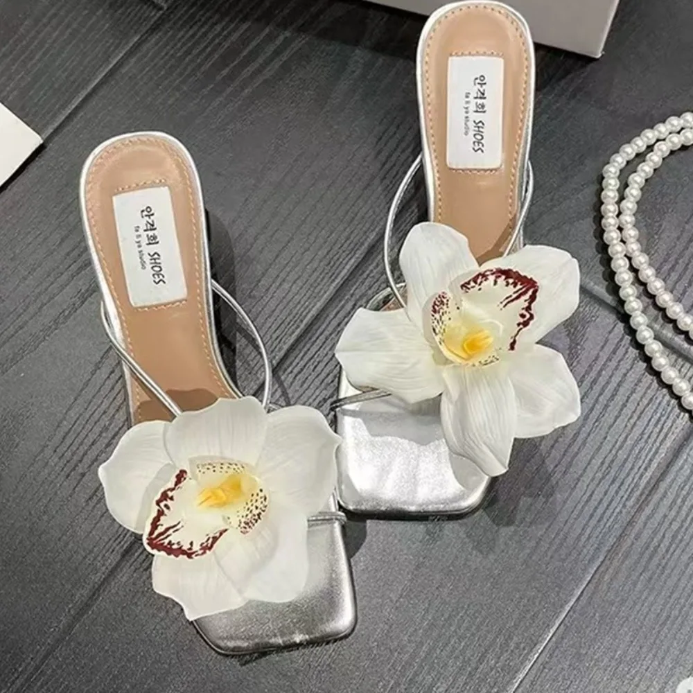 1 Pair Simulation Coloful Thai Fairy Butterfly Flower Shoe Buckles Butterfly Orchid Phalaenopsis Shoe Flower Sandals