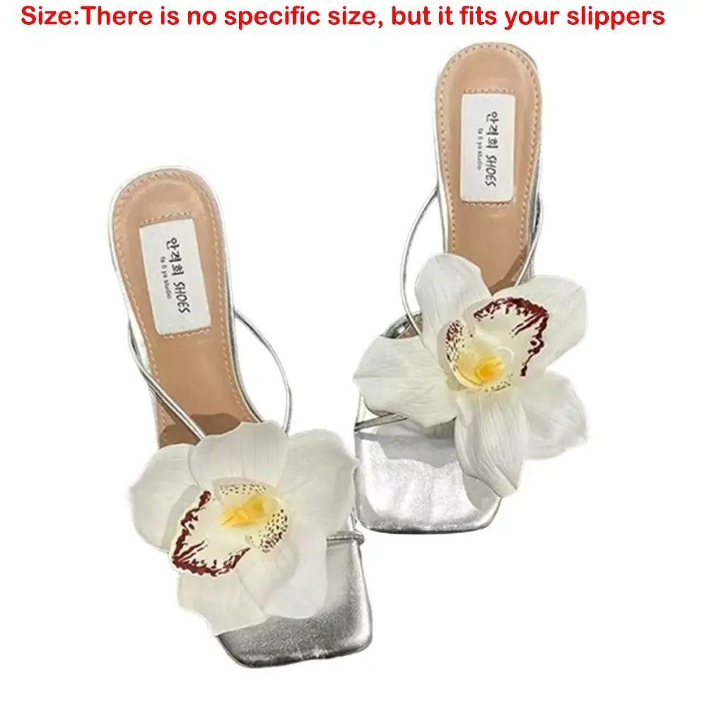 1 Pair Simulation Coloful Thai Fairy Butterfly Flower Shoe Buckles Butterfly Orchid Phalaenopsis Shoe Flower Sandals
