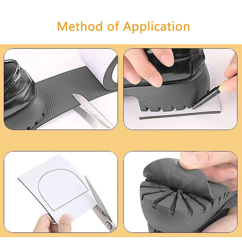 1M No-adhesive Anti-slip Sole Stickers Mute Cushion Insoles Repair Outsole Insoles Wearable Pads Shoe Accessories