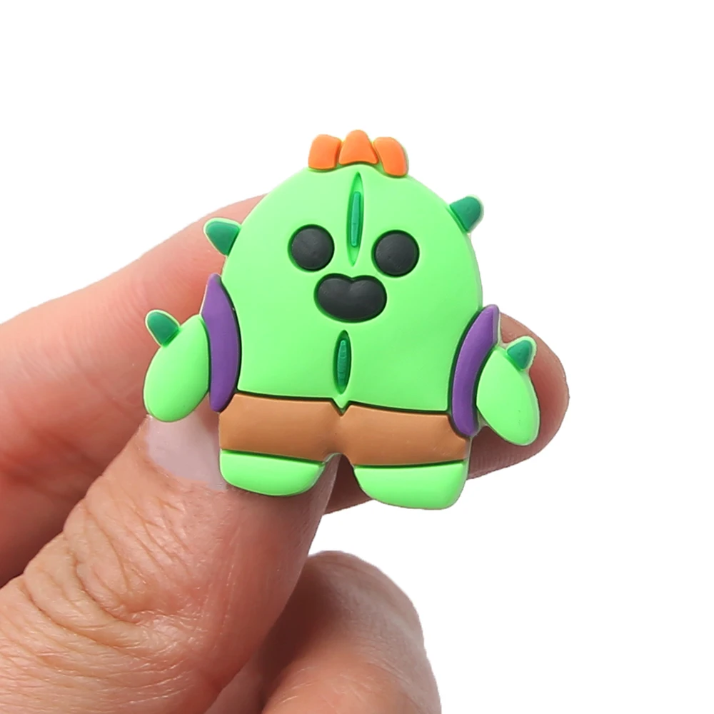 New Product 1-8Pcs Shoe Charms Game Cartoon Shoe Decoration Accessories for Clogs Fit Wristband Kids School Party Gift