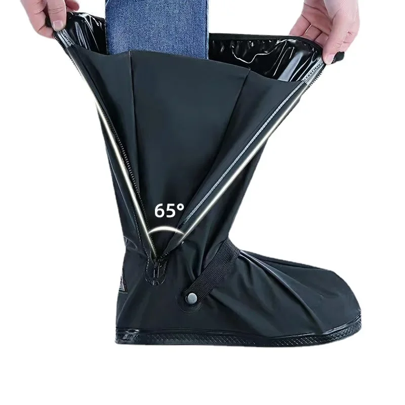 Reusable Anti-Slip Oxford Waterproof Shoes Cover Water Boots Cycling Hiking Overshoes Rain Snow Wet Sand Shoes Protectors S-XXL