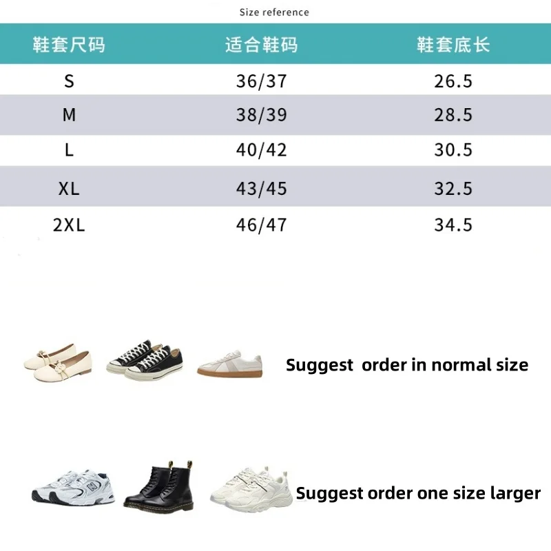 Reusable Anti-Slip Oxford Waterproof Shoes Cover Water Boots Cycling Hiking Overshoes Rain Snow Wet Sand Shoes Protectors S-XXL