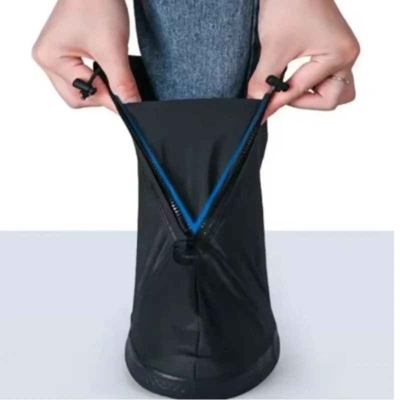 Reusable Anti-Slip Oxford Waterproof Shoes Cover Water Boots Cycling Hiking Overshoes Rain Snow Wet Sand Shoes Protectors S-XXL