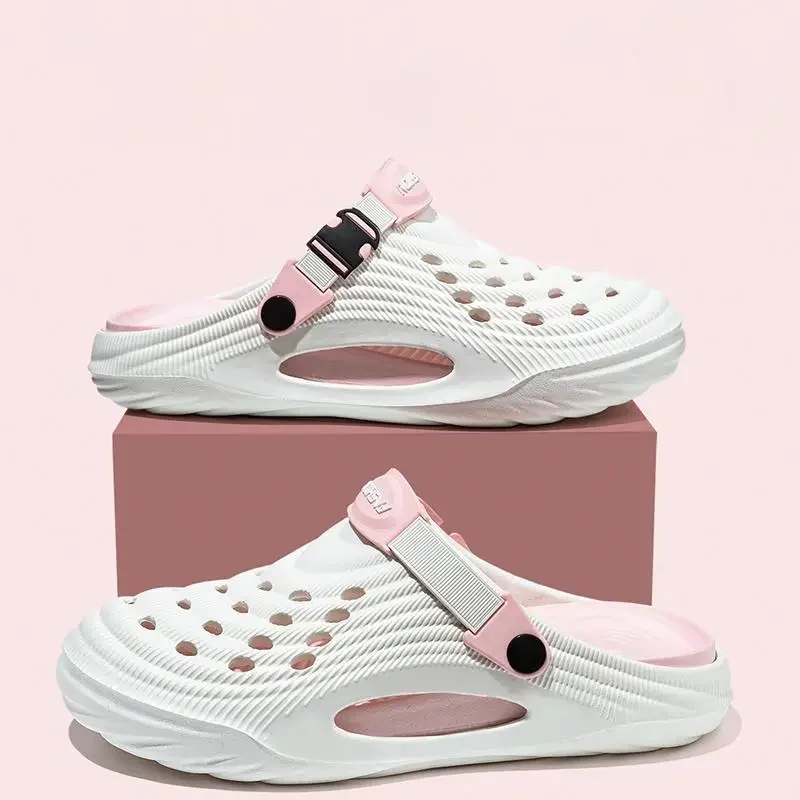 Fashion 2026 Mix Color Men's Comfortable Thick Platform Clogs Summer Beach Outside Couple Slippers Soft Sole EVA Sandals Slides