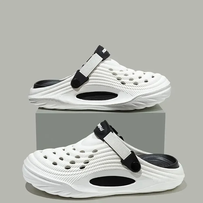 Fashion 2026 Mix Color Men's Comfortable Thick Platform Clogs Summer Beach Outside Couple Slippers Soft Sole EVA Sandals Slides