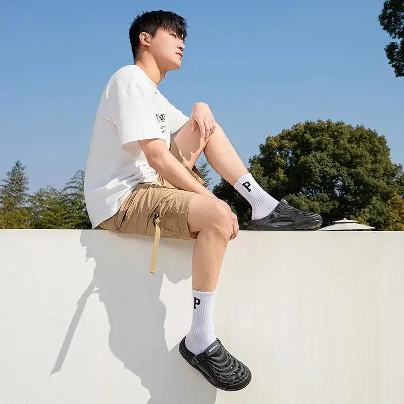 Fashion 2026 Mix Color Men's Comfortable Thick Platform Clogs Summer Beach Outside Couple Slippers Soft Sole EVA Sandals Slides