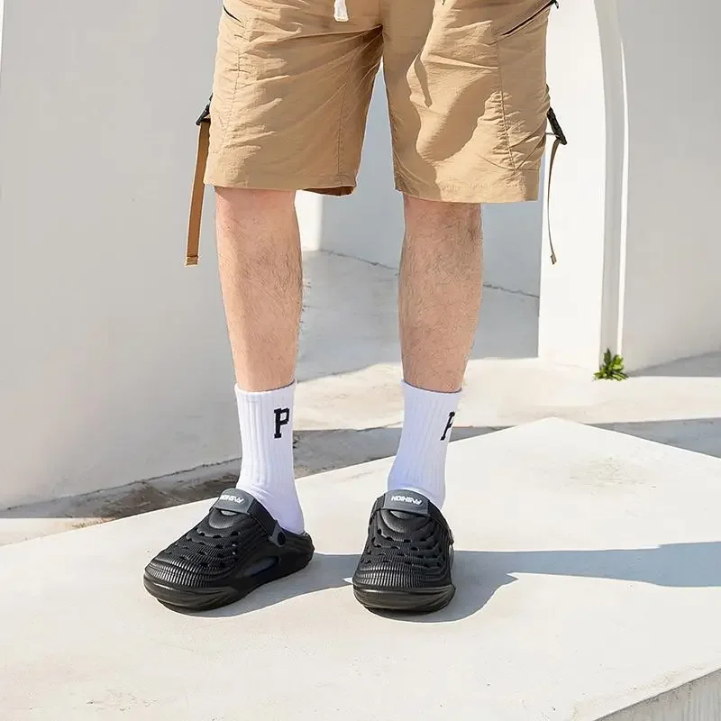 Fashion 2026 Mix Color Men's Comfortable Thick Platform Clogs Summer Beach Outside Couple Slippers Soft Sole EVA Sandals Slides