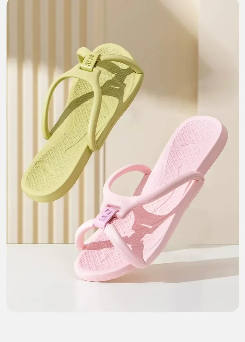 Foldable Travel Slippers Unisex EVA Flip Flops Hotel Non Slip Women Men Bathroom Indoor Slides Portable Lightweight Comfortable