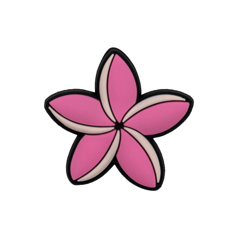 1/25pcs Pink Flower Heart Watermelon Shoe Charms Airplane Ticket Luggage Shoe Decoration Pins for Women Pizza Banana Clog Jeans
