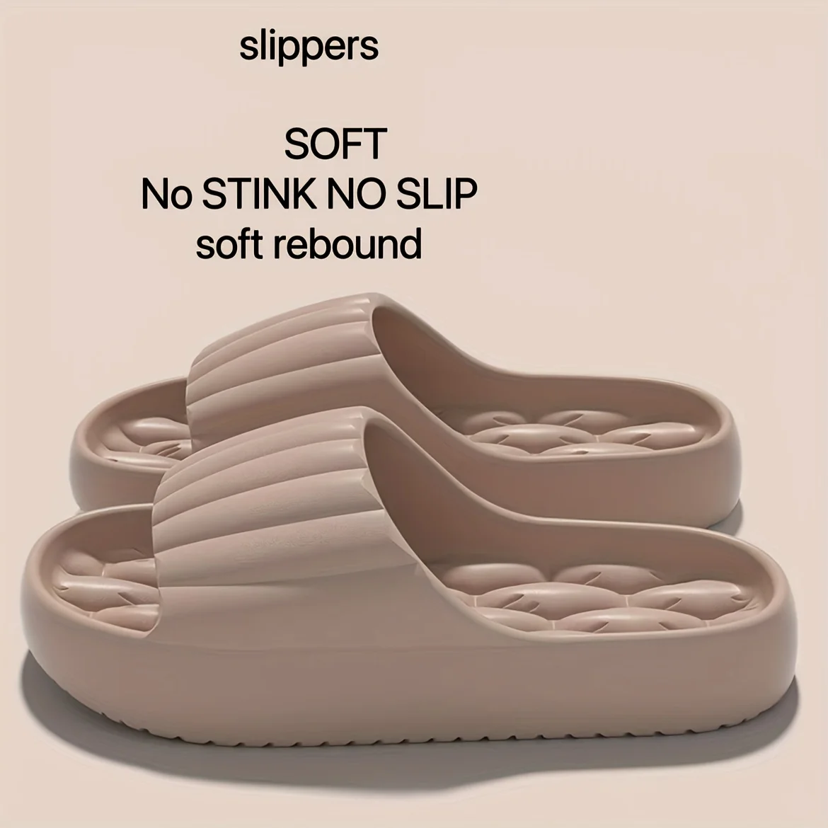 Slippers Women's EVA Slide Slippers - Soft Comfortable Non-Slip Indoor/Outdoor House Shoes, Washable All-Season Design