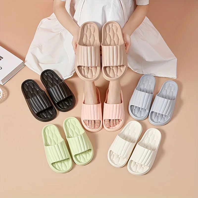 Slippers Women's EVA Slide Slippers - Soft Comfortable Non-Slip Indoor/Outdoor House Shoes, Washable All-Season Design