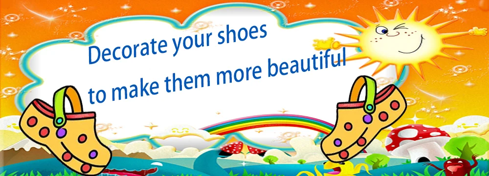 Hot sales 1-18pcs Hot Toys Cartoon Series PVC Shoe Accessories DIY Creativity Detachable Sandal Wristbands Party Decorations