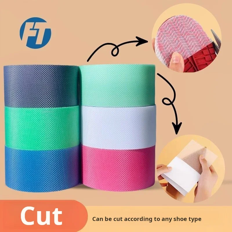 Anti-Slip Grip Tape for Shoe Soles – Wear-Resistant, DIY, Freely Trimmable, Wave Texture, Super Sticky, Non-Slip Silent Heel Pad