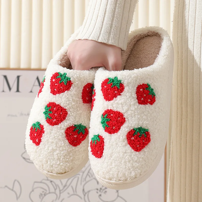 Women's Winter High-End Cotton Slippers, Women's Indoor Home Plush Warm Maternity Slippers, Couple Slippers with Added Fleece for Men in Autumn and Winter