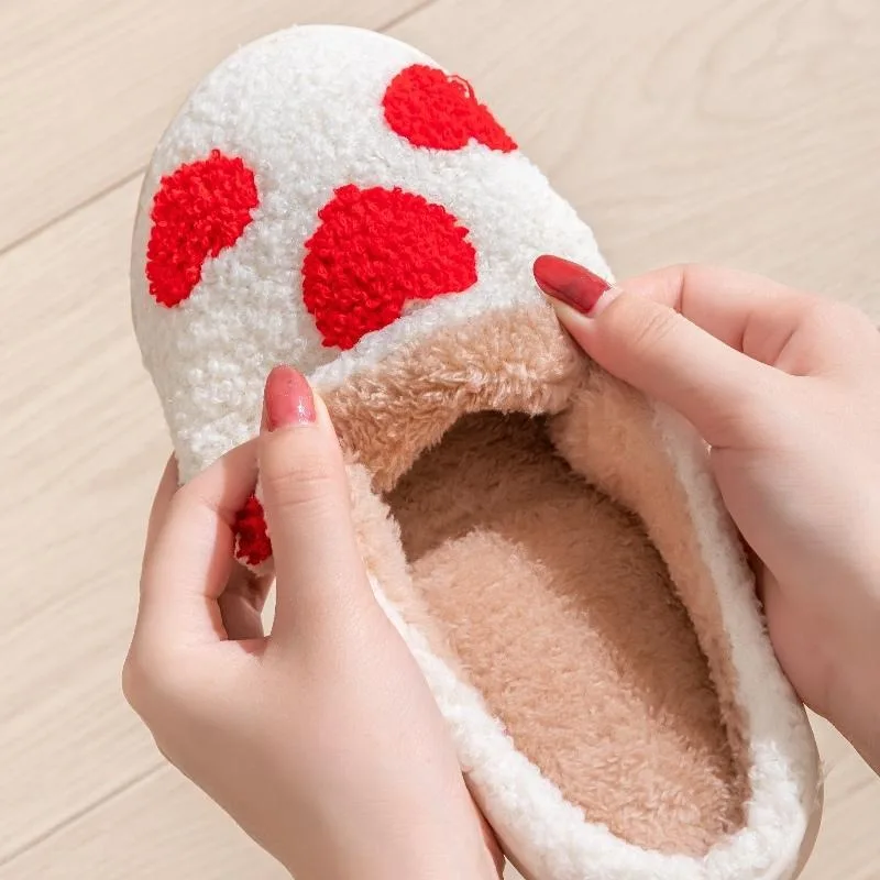 Women's Winter High-End Cotton Slippers, Women's Indoor Home Plush Warm Maternity Slippers, Couple Slippers with Added Fleece for Men in Autumn and Winter