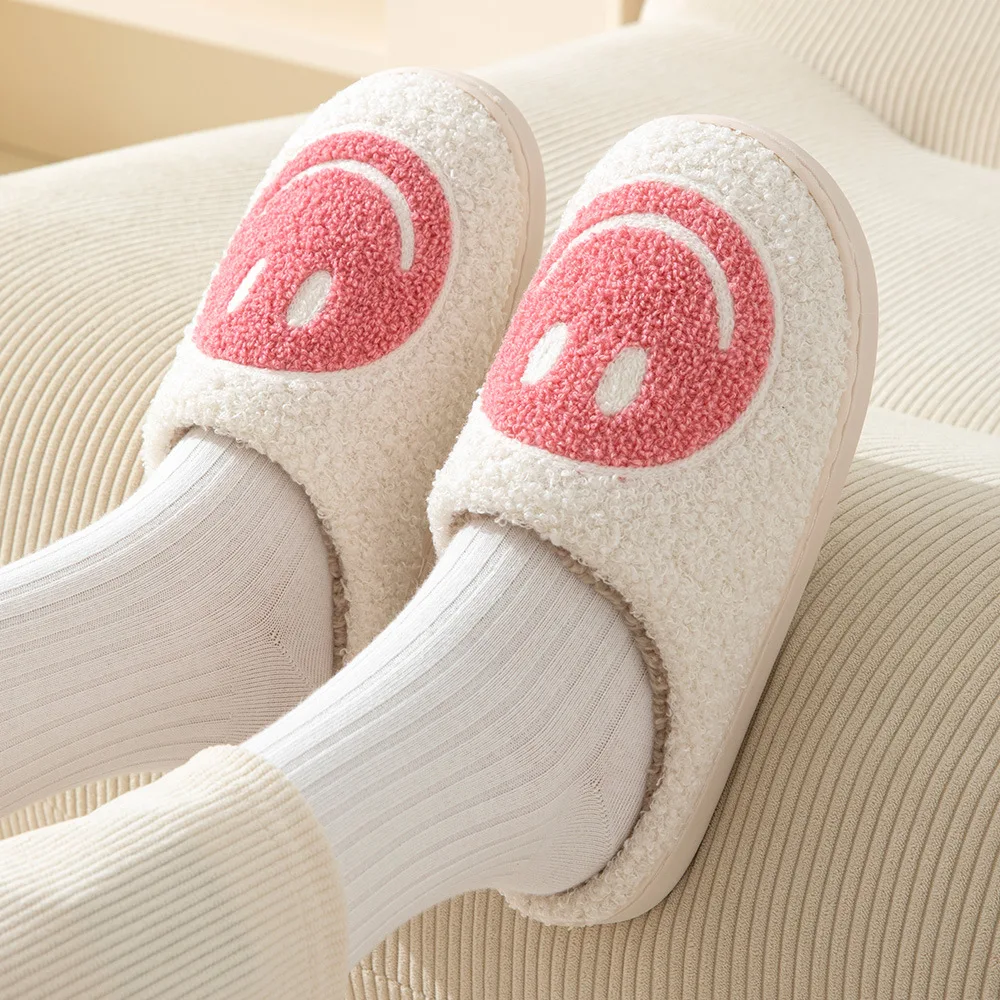 Women's Winter High-End Cotton Slippers, Women's Indoor Home Plush Warm Maternity Slippers, Couple Slippers with Added Fleece for Men in Autumn and Winter