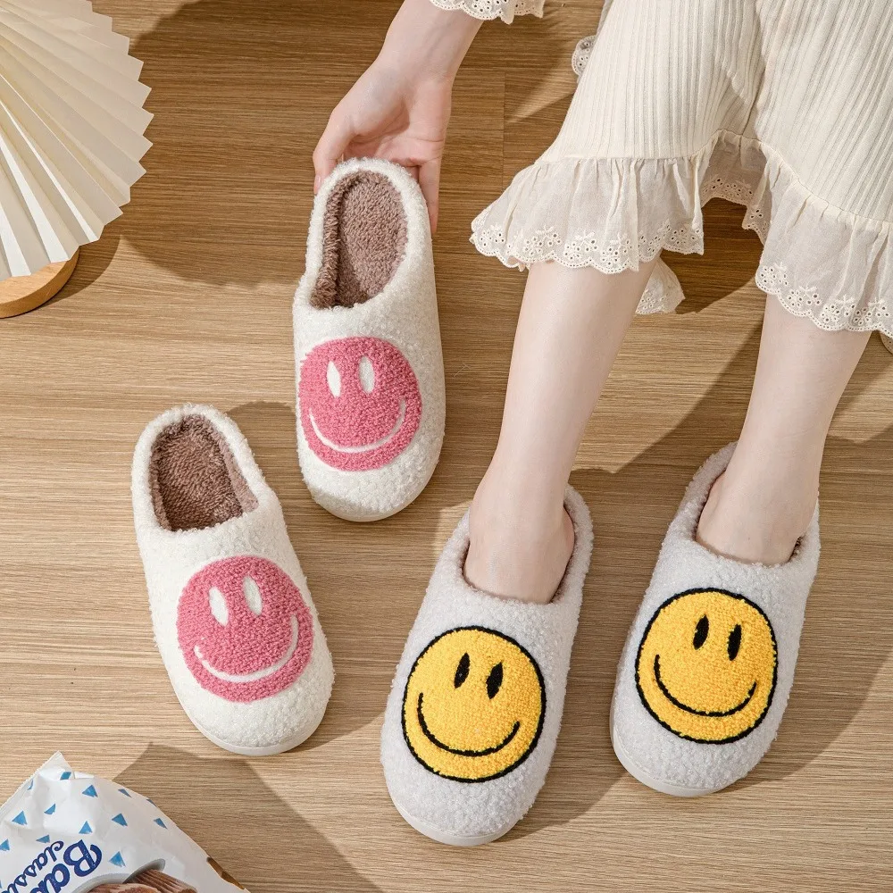 Women's Winter High-End Cotton Slippers, Women's Indoor Home Plush Warm Maternity Slippers, Couple Slippers with Added Fleece for Men in Autumn and Winter