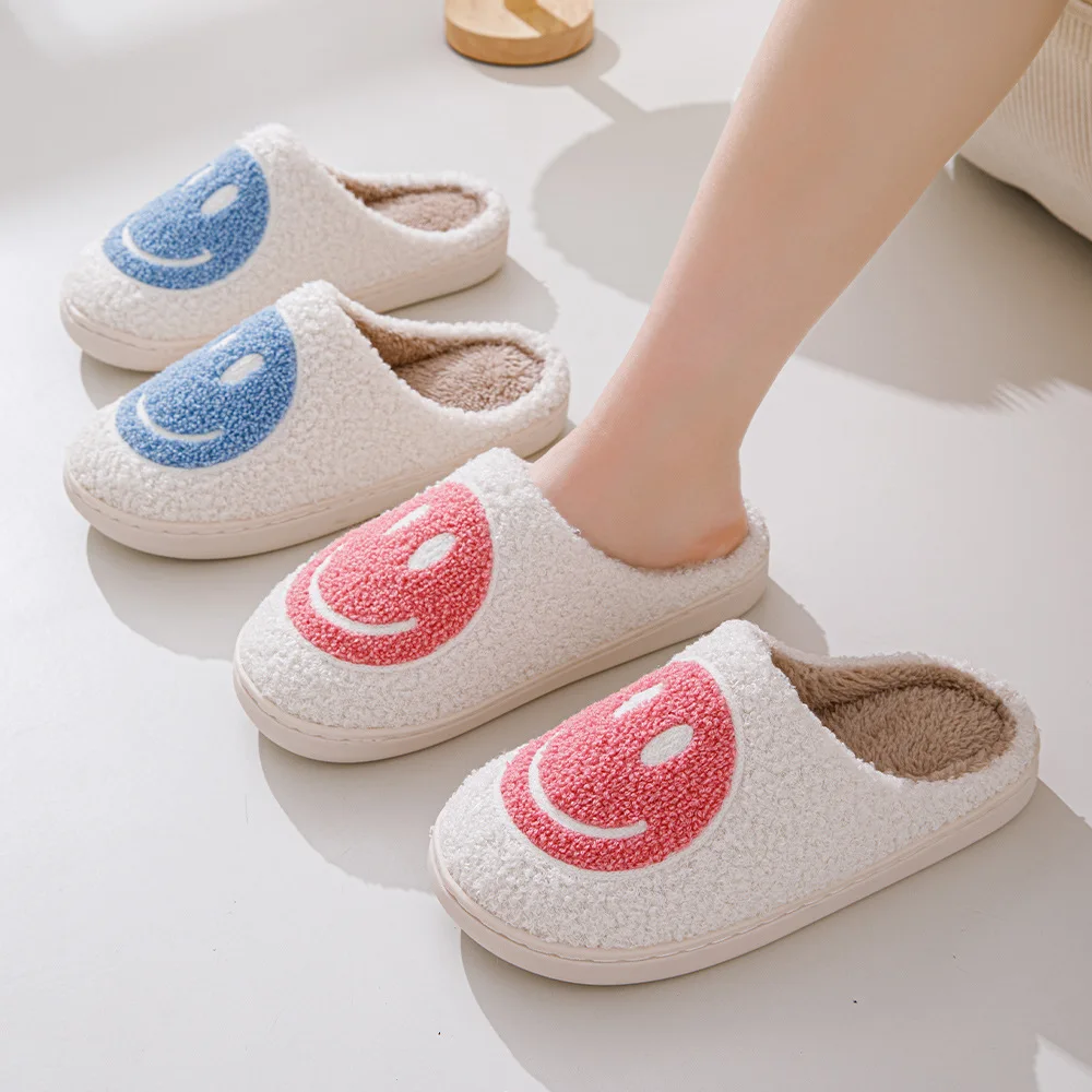 Women's Winter High-End Cotton Slippers, Women's Indoor Home Plush Warm Maternity Slippers, Couple Slippers with Added Fleece for Men in Autumn and Winter