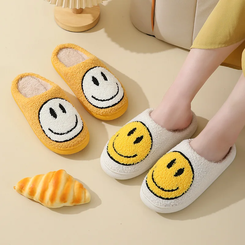 Women's Winter High-End Cotton Slippers, Women's Indoor Home Plush Warm Maternity Slippers, Couple Slippers with Added Fleece for Men in Autumn and Winter