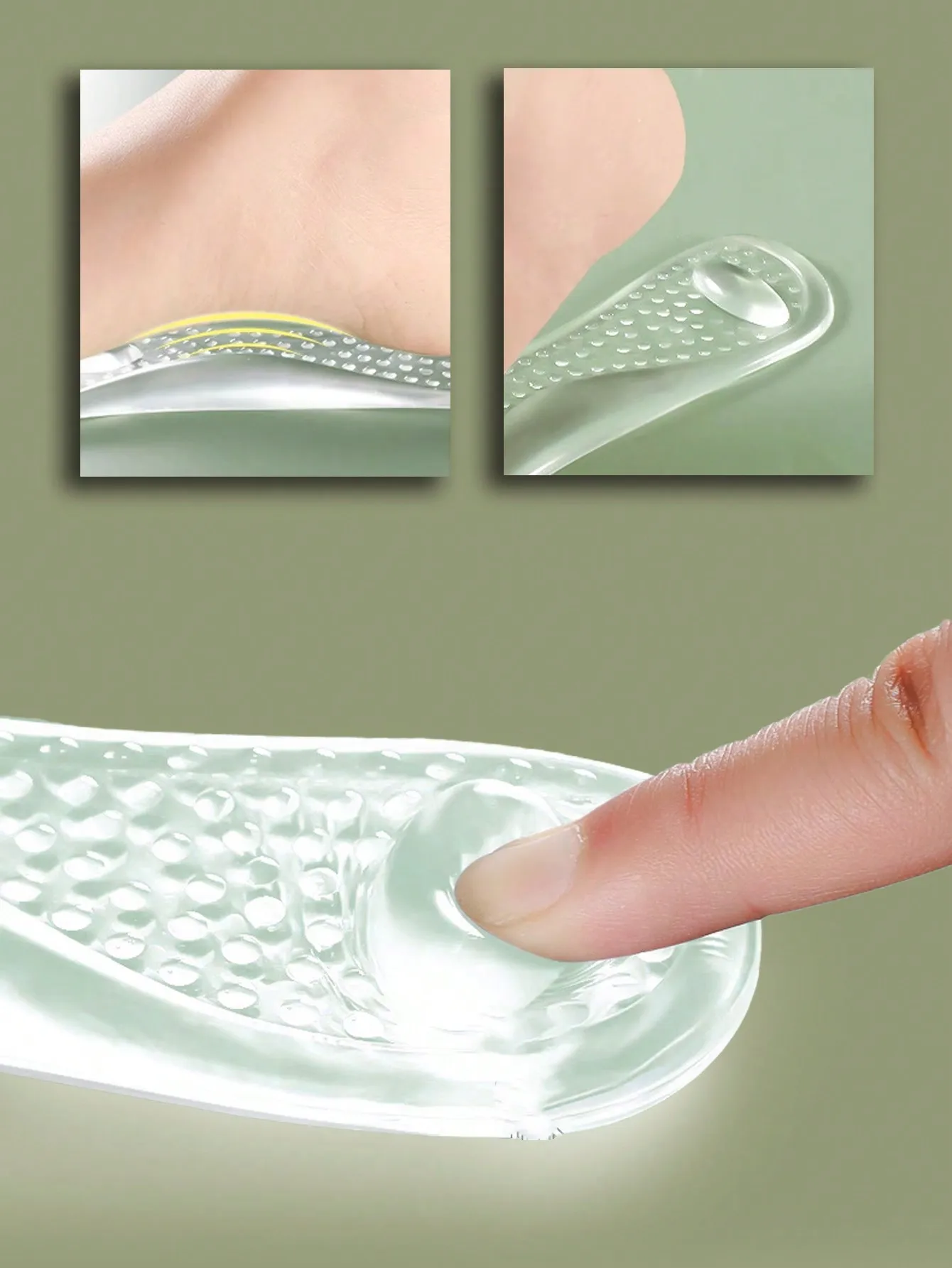 Silicone Gel Heel Inserts | Anti-Slip Shoe Cushions for High Heels, Pumps & Sneakers, Soft Comfort Pads for Women & Men