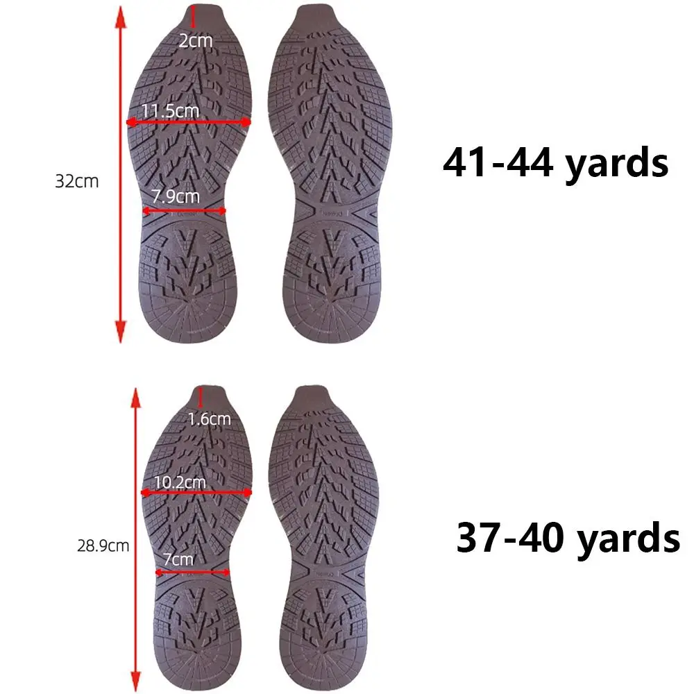 1Pair Anti-skid DIY Replacement Shoes with Thickened Rubber Soles to Repair Wear-resistant Rubber Anti-wear Patches