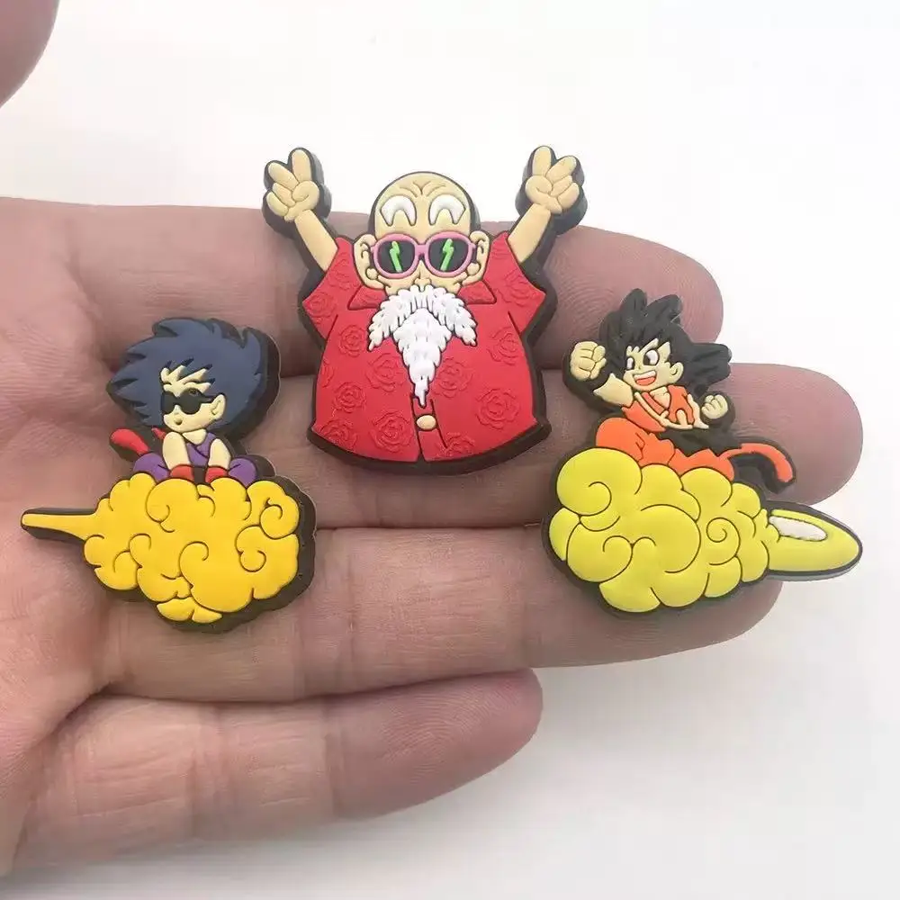 1/22pcs Dragon Ball Shoes Charms Decoration Buckle Character for Cartoon Anime Decoration  PVC Garden Shoes Accessories