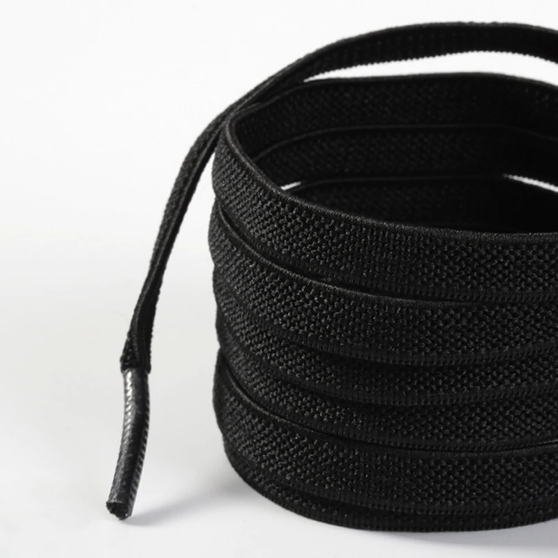 8mm Wide Elastic Shoelaces Flat High-Quality Shoelaces Suitable for a Variety of Shoes 1Pair/3Pair