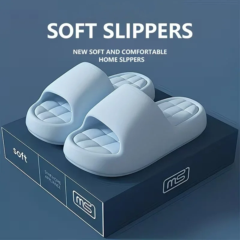 Fashion Women's Slippers Indoor Thick Soft Sole Anti-slip Wear-resistant Slides Bathroom EVA Indoor Men Summer Outdoor New Shoes