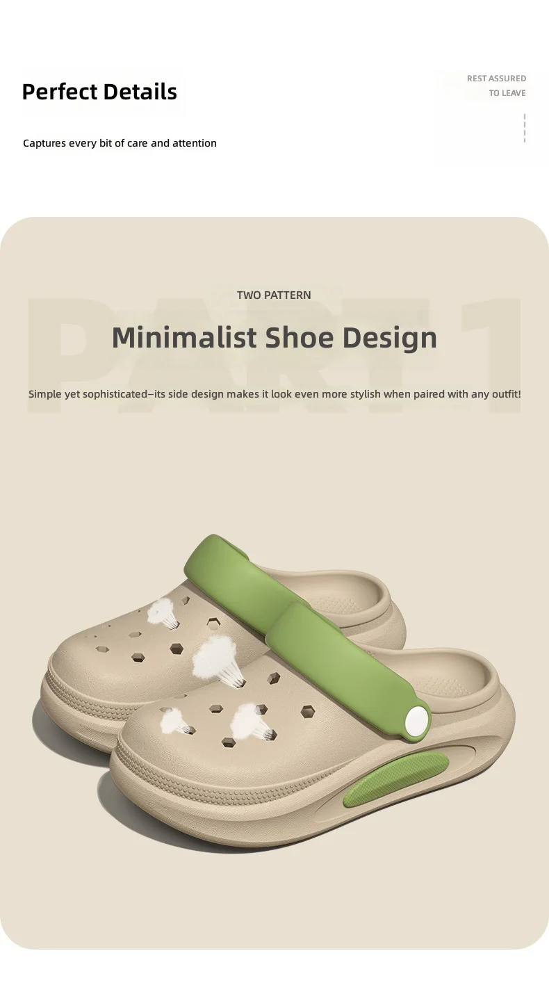 Summer Clogs Women Cute 3D Charms Garden Sandals Lightweight Soft EVA Beach Slippers Outdoor Non Slip Fashion Thick Sole Shoes