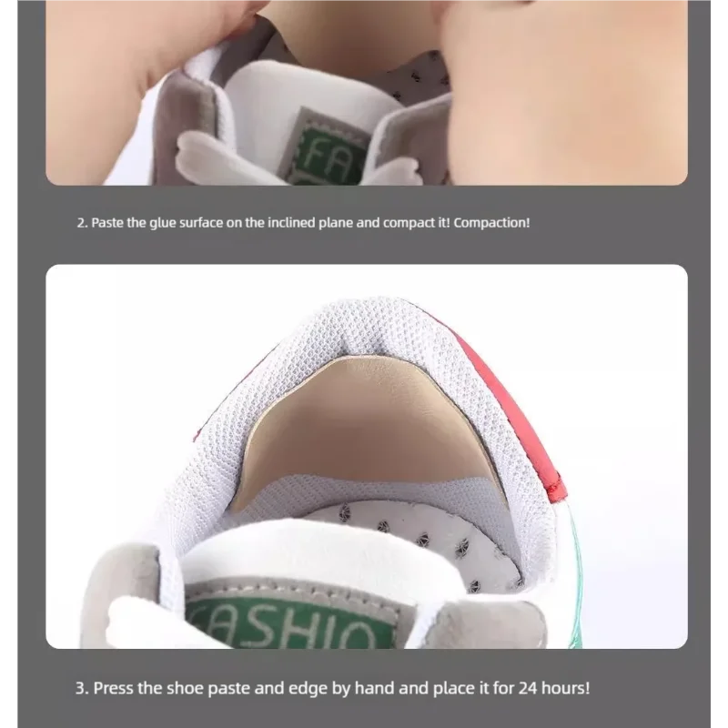 4 Pieces of Ultra-Thin Sports Shoe Heel Repair Self-Adhesive Repair Subsidy Welding Glue Shoe Heel Hole Anti-Wear Patch Patch