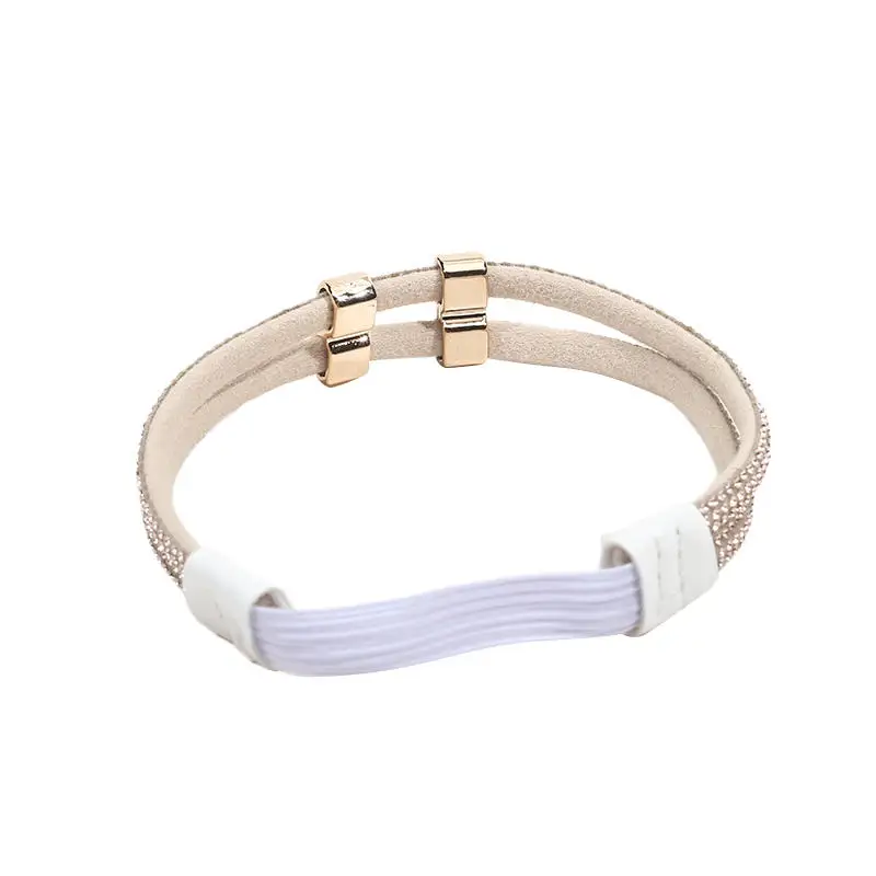 1Pair Rhinestone High Heels Shoes Band Anti-loose Women Diamond Shoelaces Anti-drop Heel Straps Belt Drill Elastic Fixed Belts