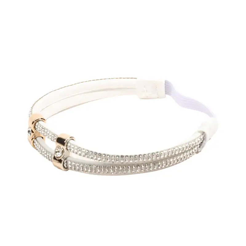 1Pair Rhinestone High Heels Shoes Band Anti-loose Women Diamond Shoelaces Anti-drop Heel Straps Belt Drill Elastic Fixed Belts