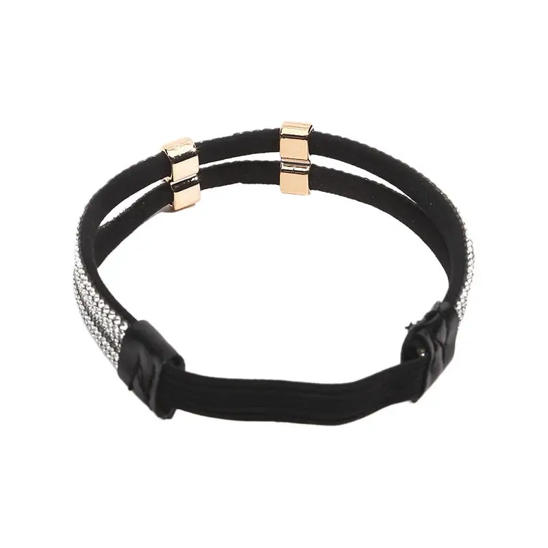 1Pair Rhinestone High Heels Shoes Band Anti-loose Women Diamond Shoelaces Anti-drop Heel Straps Belt Drill Elastic Fixed Belts