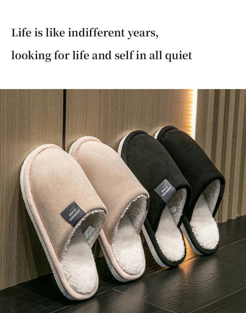 New Trend Winter Couple Indoor Non-slip For Men Women Flip Flops Warm Slippers Home Slides Casual bedroom Soft Comfort Shoes