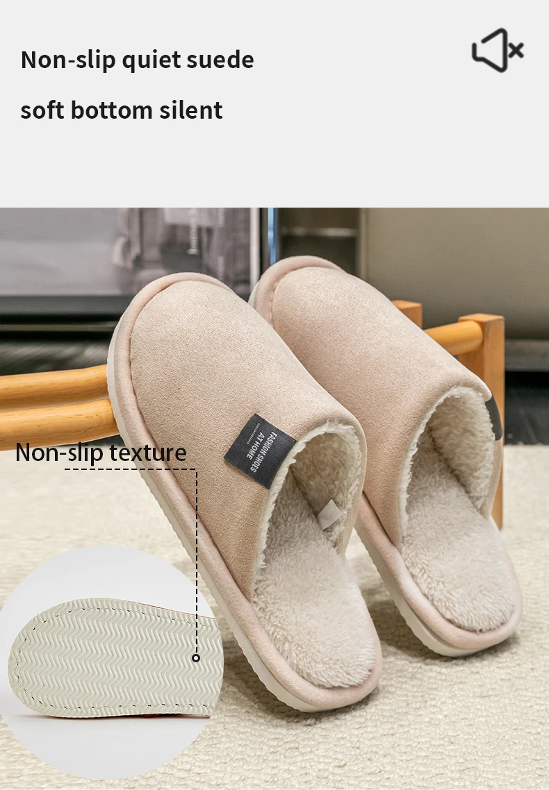 New Trend Winter Couple Indoor Non-slip For Men Women Flip Flops Warm Slippers Home Slides Casual bedroom Soft Comfort Shoes