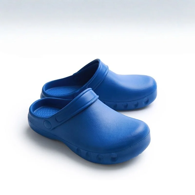 Unisex Non-Slip Eva Sole Shoes - Comfortable Black Work Shoes Suitable for Nurses, Chefs, and Office Use, with Easy Slip-On Design, Tire-Textured Soles for Enhanced Grip, Chef's Clogs, Slip-On Footwear, Durable Slippers, Non-Slip Work Shoes