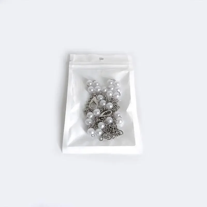 2pcs Multi-layer Versatile Pearl Stainless Steel Chain Shoe Accessories Fashion Removable Design Shoes Chain Jewellery