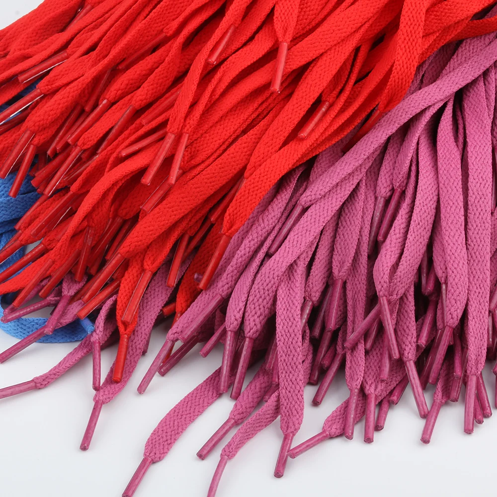 1Pair Flat Shoelaces for Sneakers 26colors Fabric Shoe Laces White Black Shoe Lace Boot Laces for Shoes Unisex Soft Shoestrings