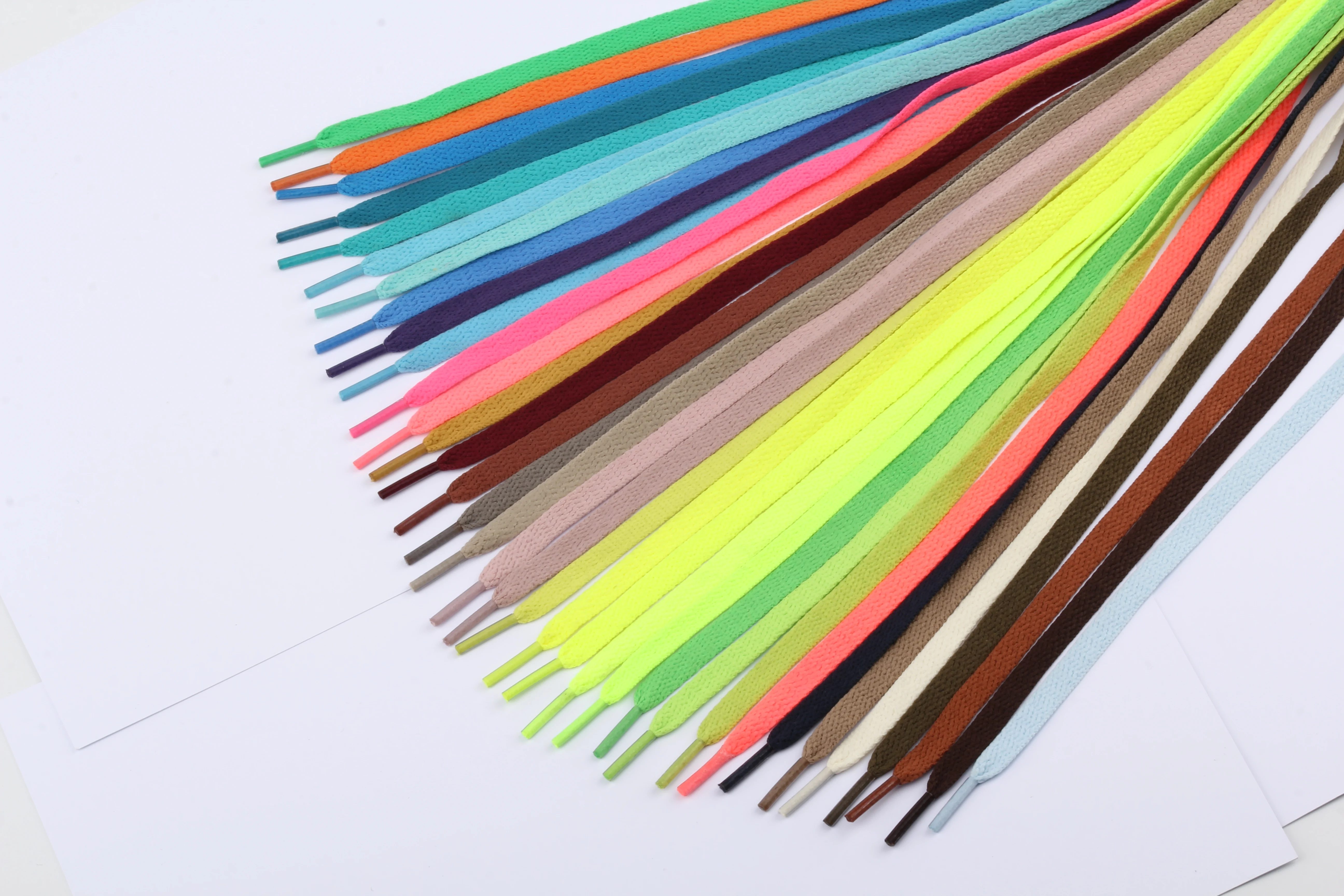1Pair Flat Shoelaces for Sneakers 26colors Fabric Shoe Laces White Black Shoe Lace Boot Laces for Shoes Unisex Soft Shoestrings