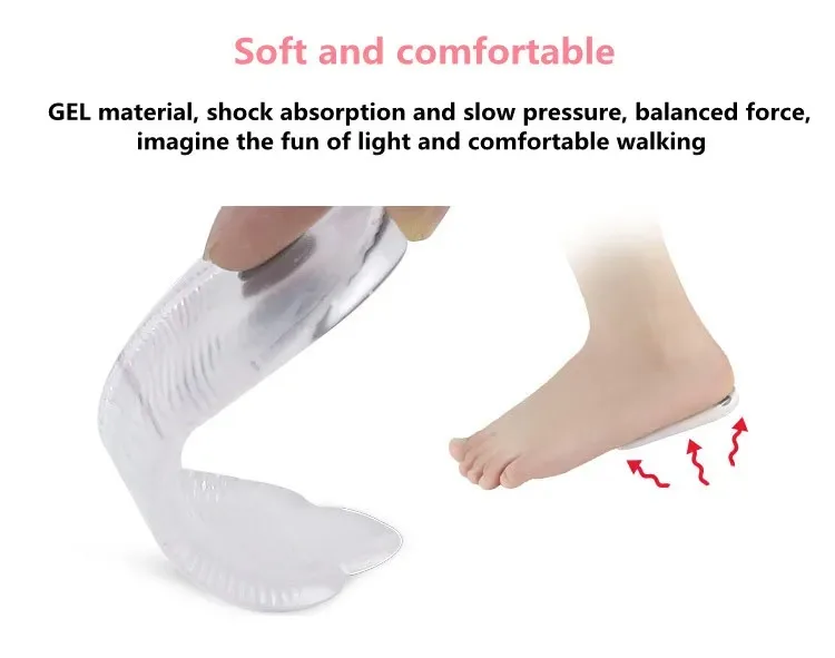 Orthopedic Gel Insoles Magnet Massage Foot Care Silicone O/X Leg Type Valgus Varus Correction for Plantar Fasciitis Shoe Inserts