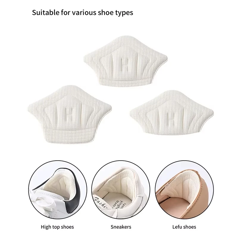 10Pcs Heel Insoles for Shoes Patch Heel Pads for Sport Shoes Adjustable Size Feet Pad Insole Shoe Heel Protector Back Sticker