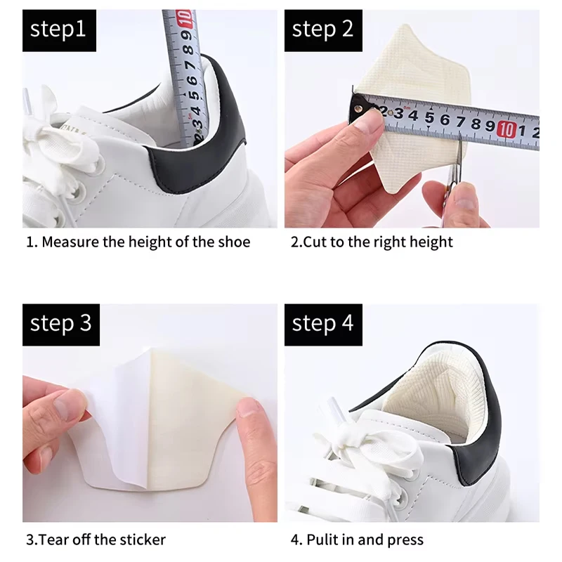10Pcs Heel Insoles for Shoes Patch Heel Pads for Sport Shoes Adjustable Size Feet Pad Insole Shoe Heel Protector Back Sticker