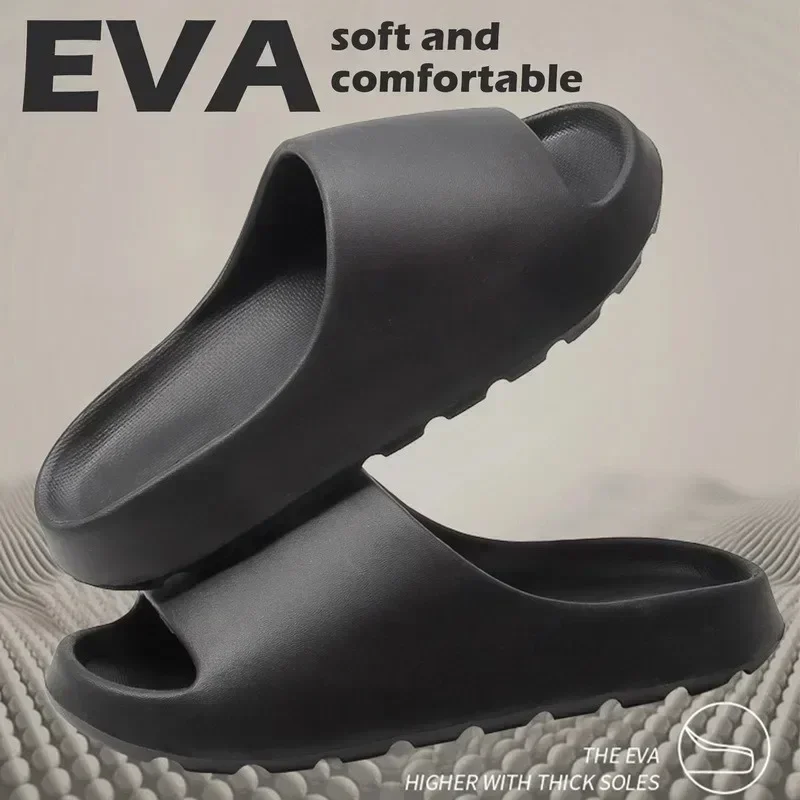 Women's EVA Soft Thick Soled Summer Fashion Slippers and Men's Slides Beach Sandals Ideal for Bathroom and Beach Use