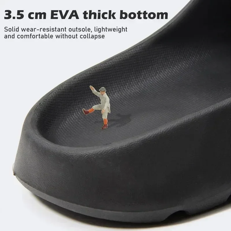 Women's EVA Soft Thick Soled Summer Fashion Slippers and Men's Slides Beach Sandals Ideal for Bathroom and Beach Use
