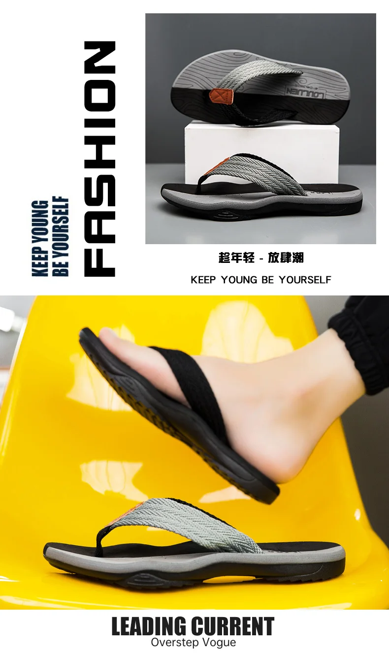 Menswear Slippers for Home Comfortable Breathable Slip-On Indoor Outdoor Slippers in Black Brown And Navy Blue Sizes 7 to 13