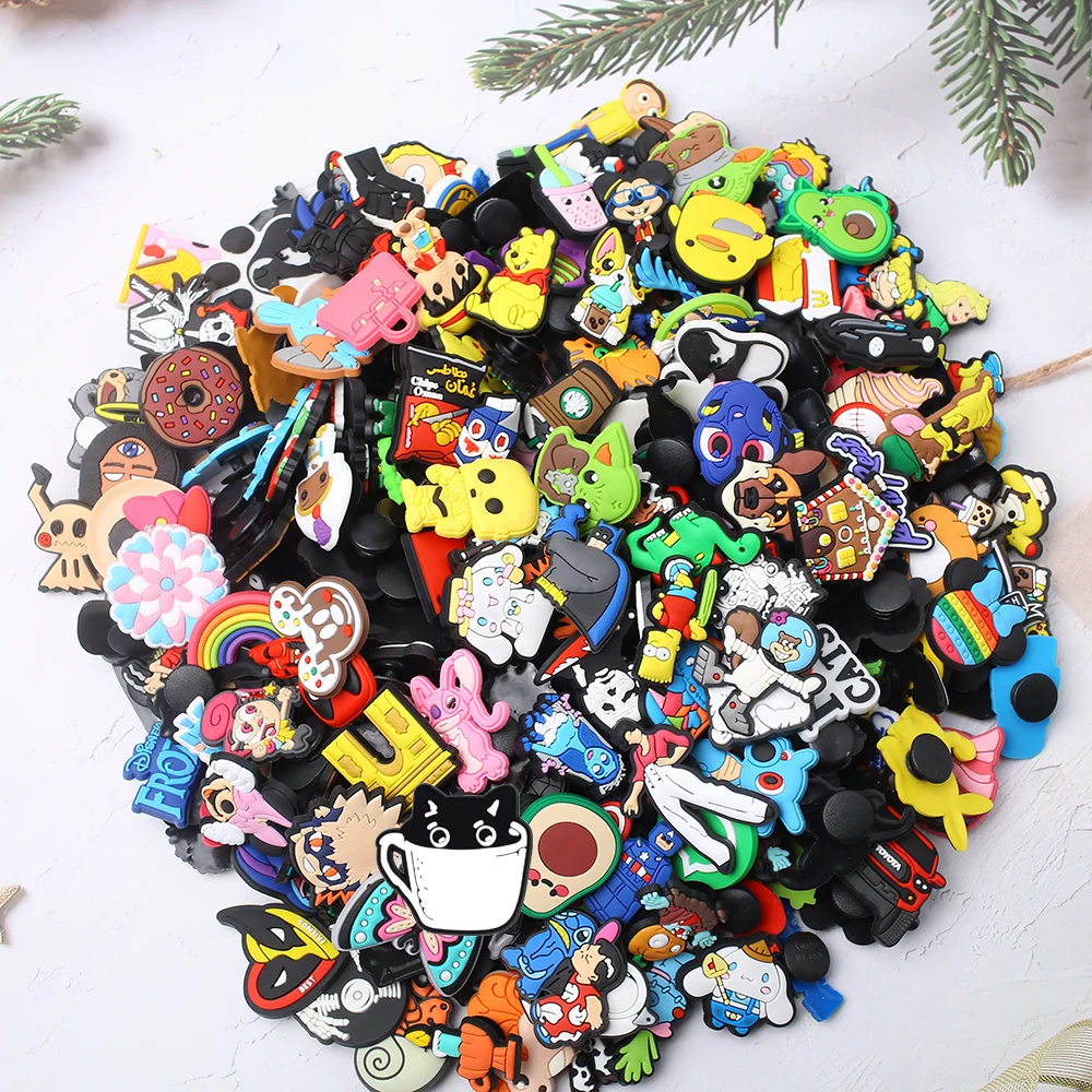 Hot Toys Random 10-300Pcs Series Shoe Charms For Sandals,Shoe Decoration Accessories Shoe Pins Great Gift For Men Women