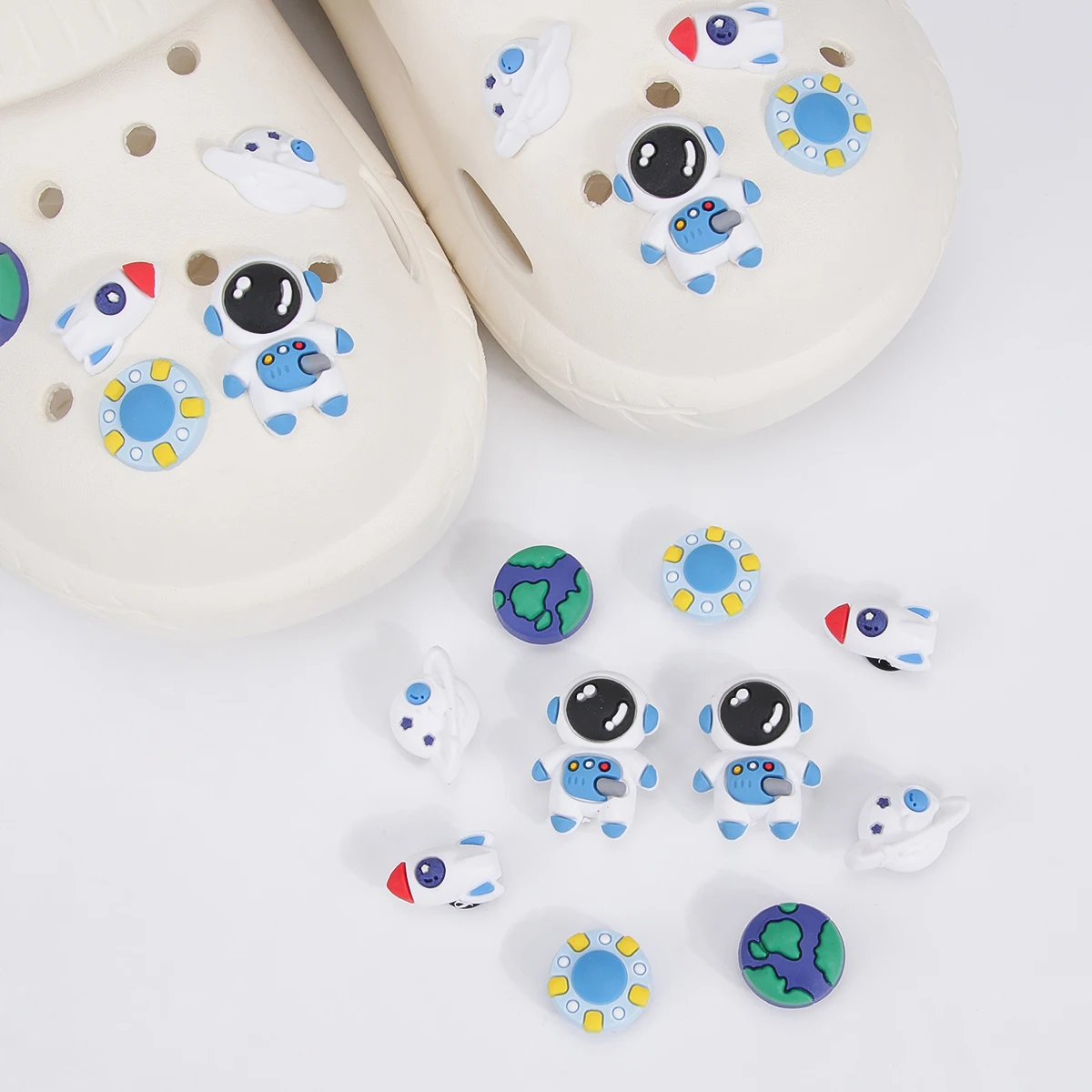 DIY Series Holey Shoes Flower Accessories Girl Shoe Accessories Kit Pearl Shoe Chain Decorations