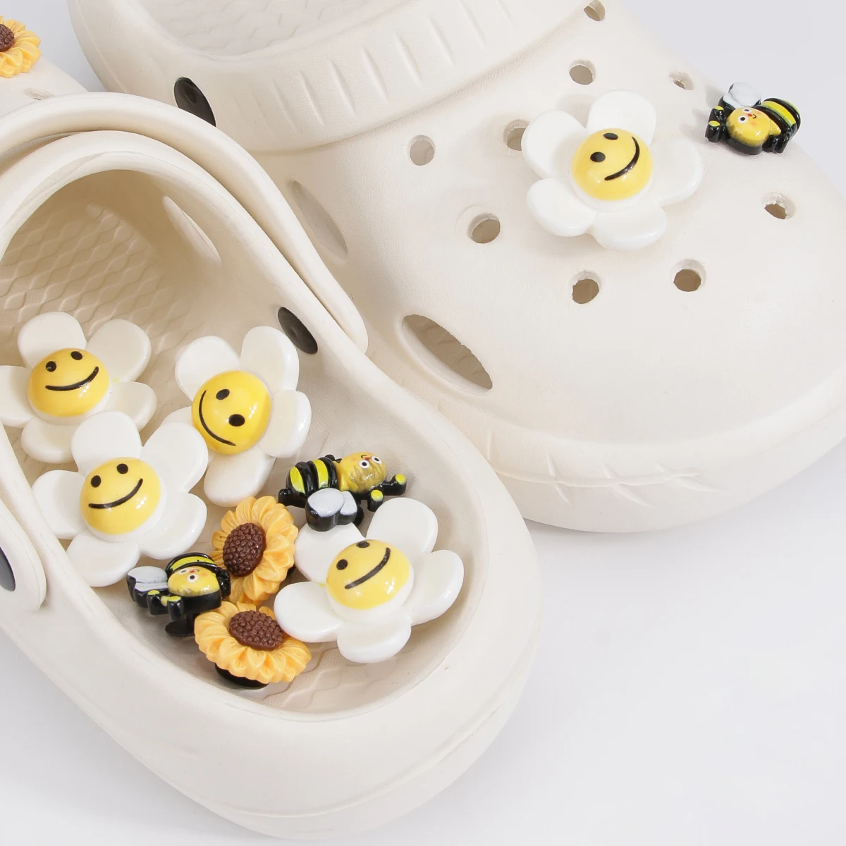 DIY Series Holey Shoes Flower Accessories Girl Shoe Accessories Kit Pearl Shoe Chain Decorations